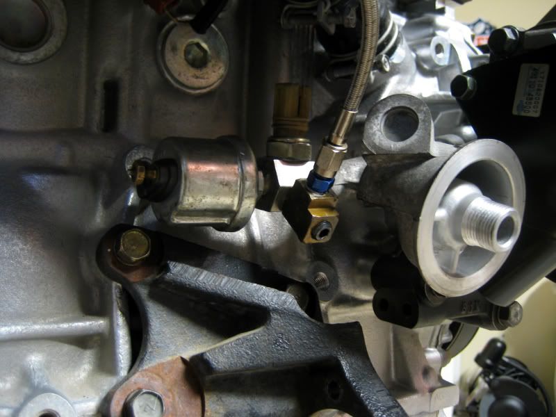 Oil pressure switch location